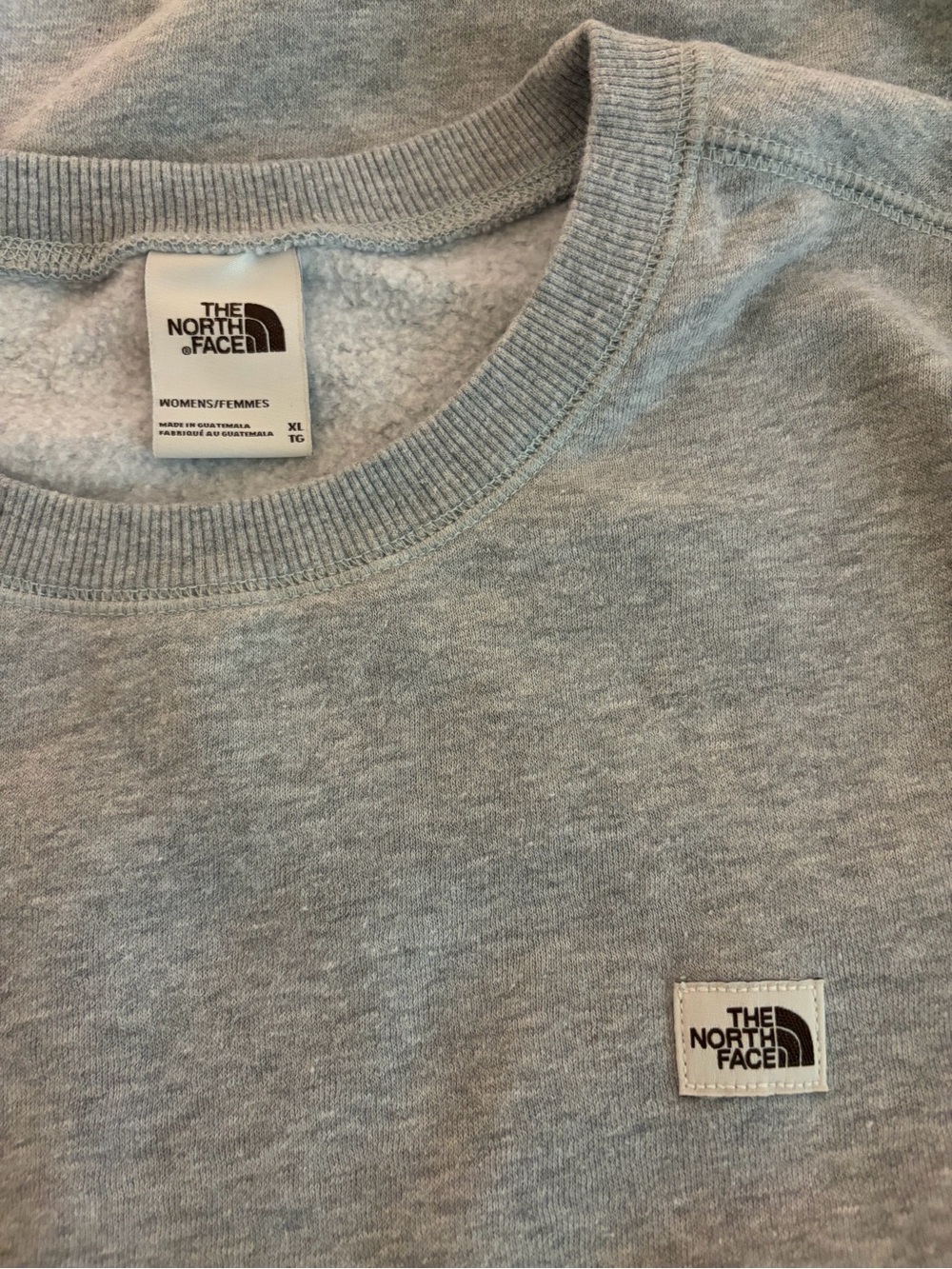 The North Face Light Gray Crewneck Sweatshirt